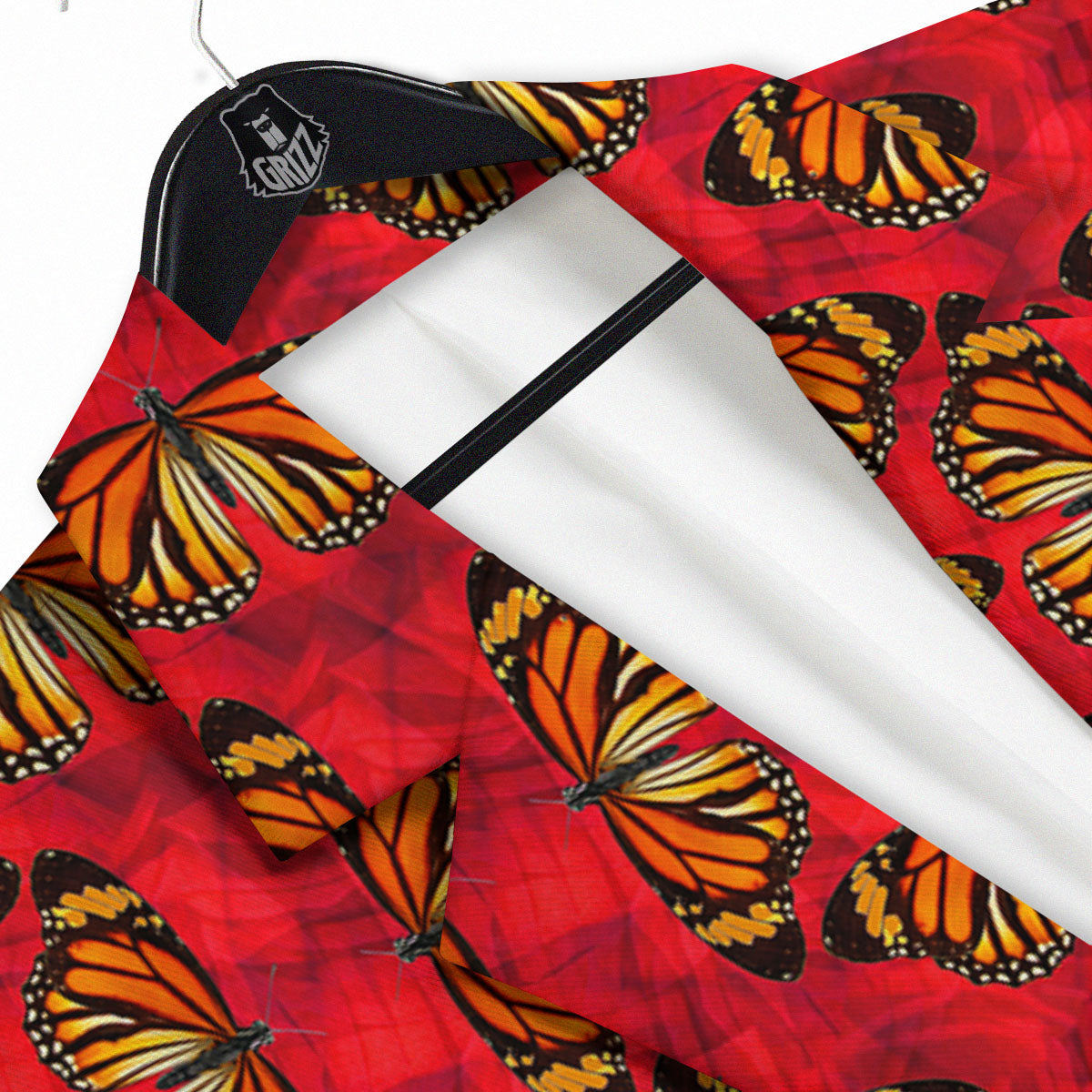 Butterflies Monarch Orange Print Pattern Men's Sport Coat-grizzshop