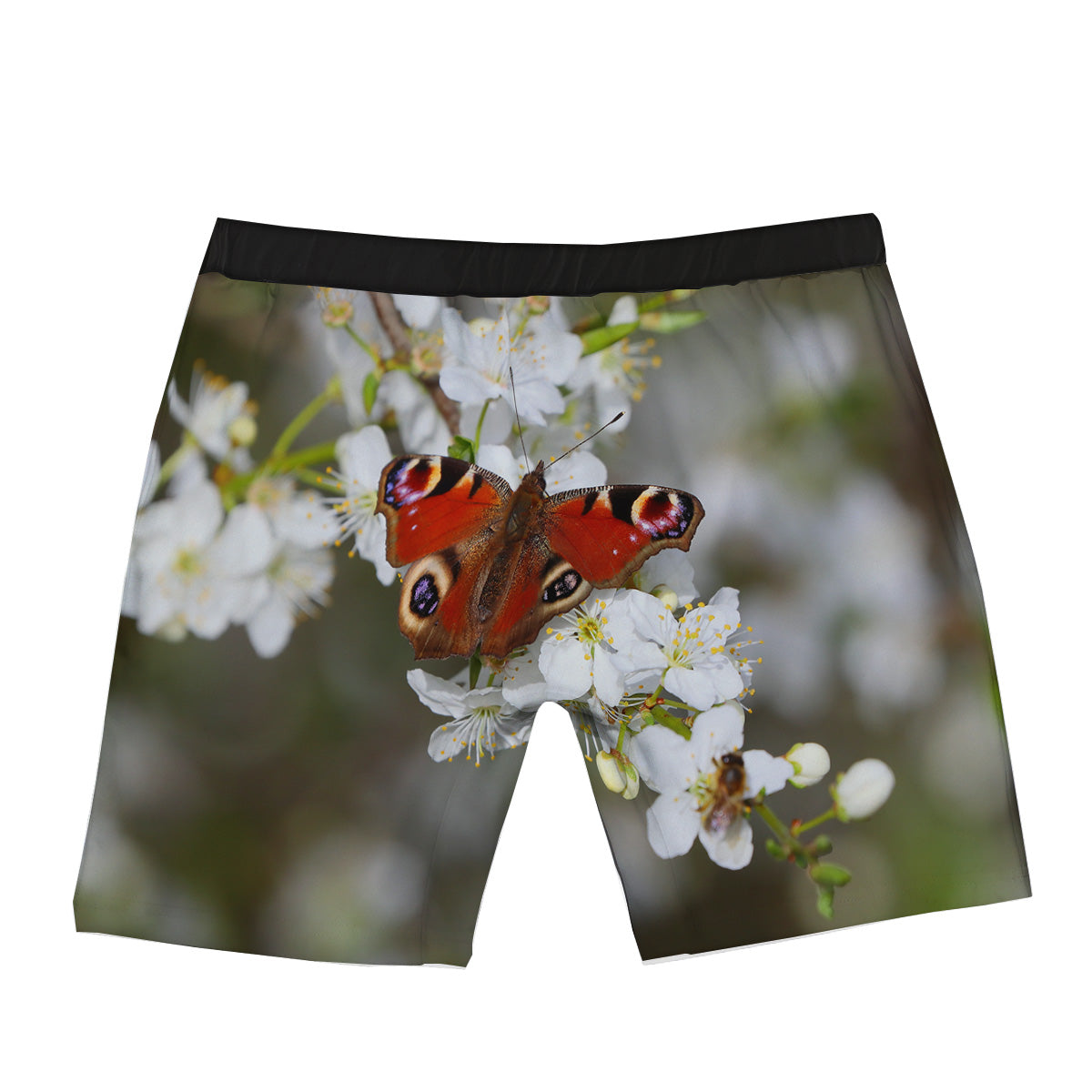 Butterfly Blossom Flower Print Boxer Briefs-grizzshop