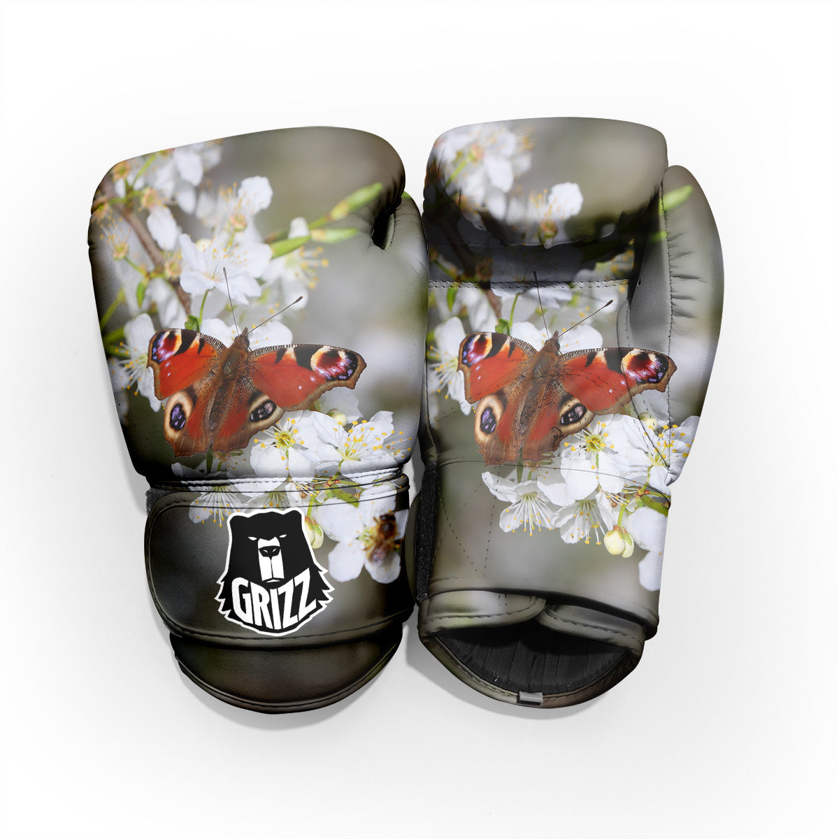Butterfly Blossom Flower Print Pro Boxing Glove