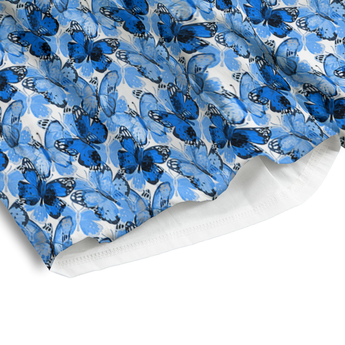 Butterfly Blue Spring Print Pattern Men's Athletic Shorts
