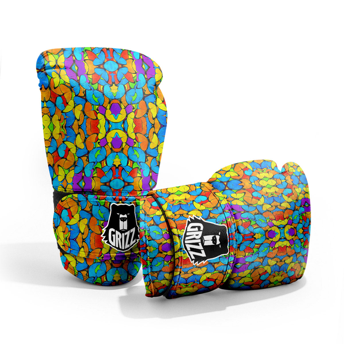 Butterfly Colorful Print Pattern Pro Boxing Glove