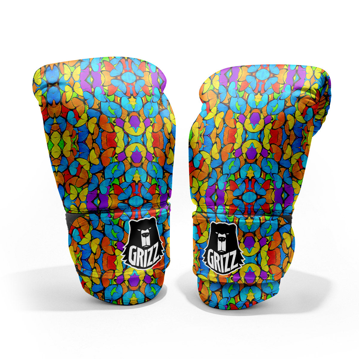 Butterfly Colorful Print Pattern Pro Boxing Glove