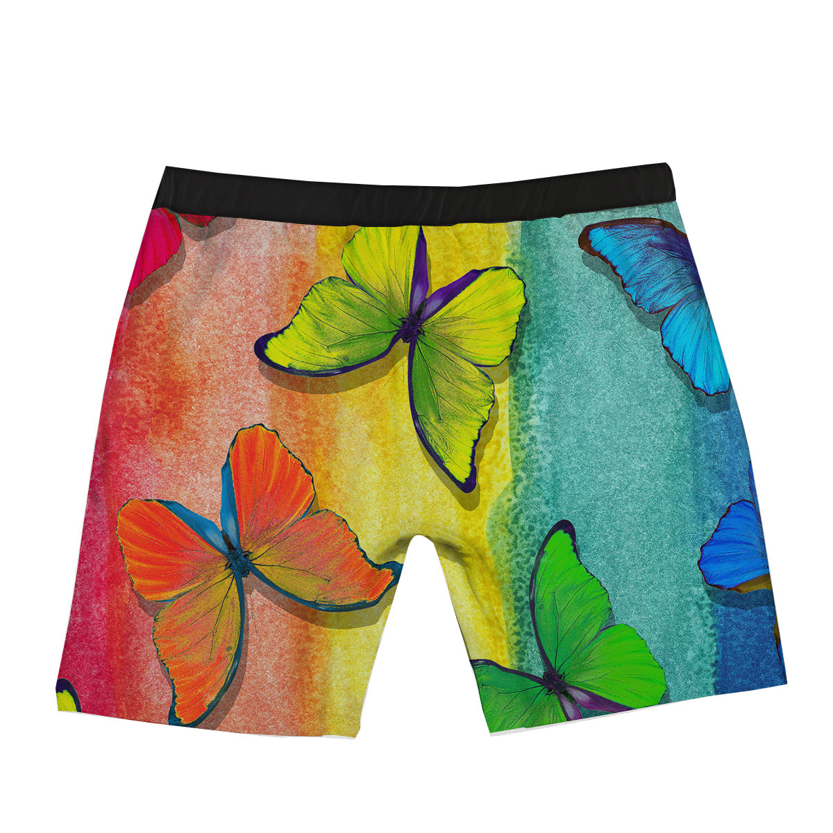 Butterfly Colorful Watercolor Print Boxer Briefs-grizzshop