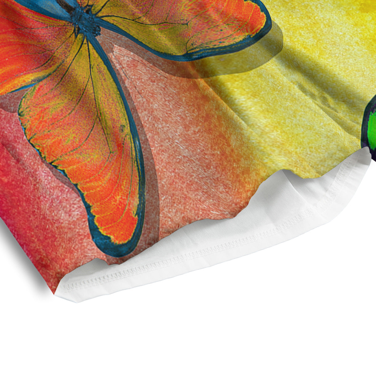 Butterfly Colorful Watercolor Print Men's Athletic Shorts