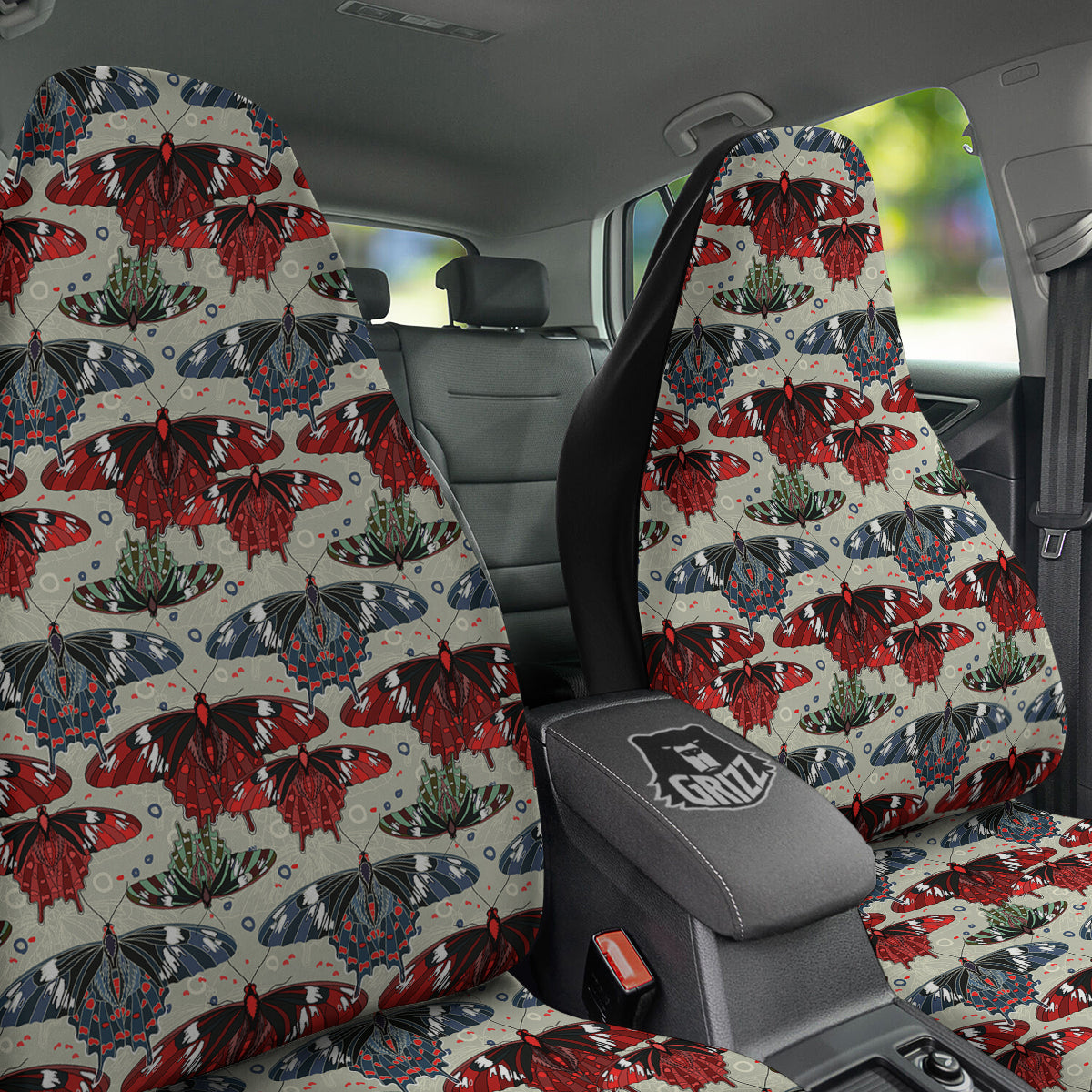 Butterfly Exotic Print Pattern Car Seat Covers-grizzshop