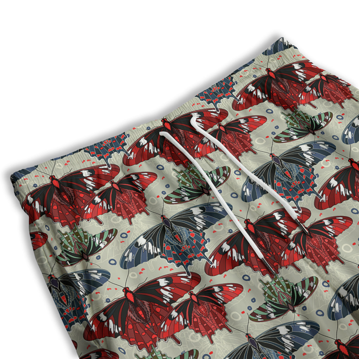 Butterfly Exotic Print Pattern Men's Athletic Shorts