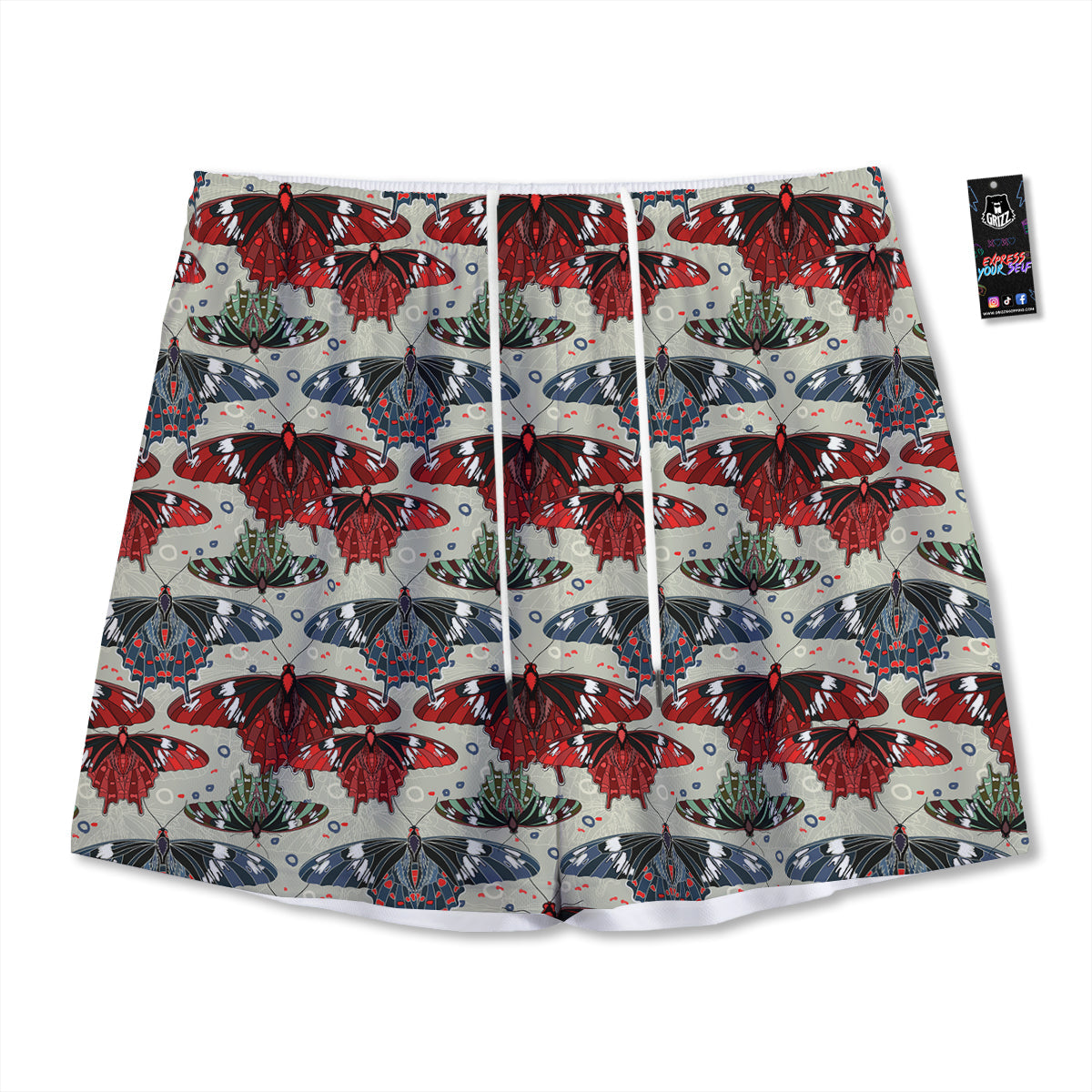 Cute Girly Unicorn Print Pattern Mesh Shorts