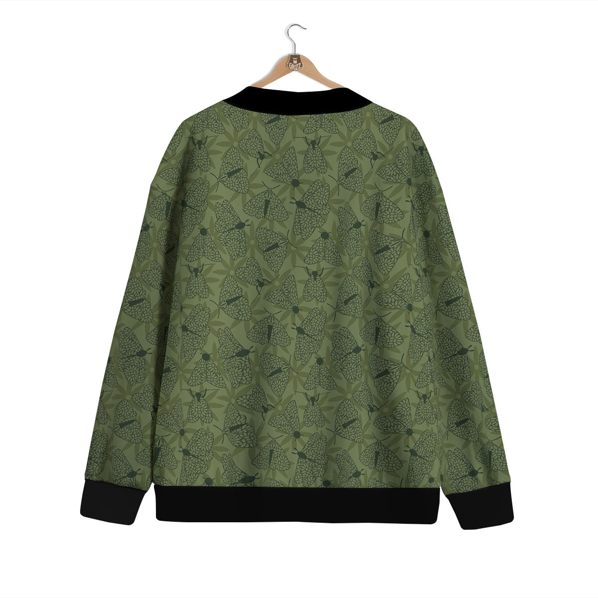 Butterfly Monarch Green Print Pattern Cardigan-grizzshop