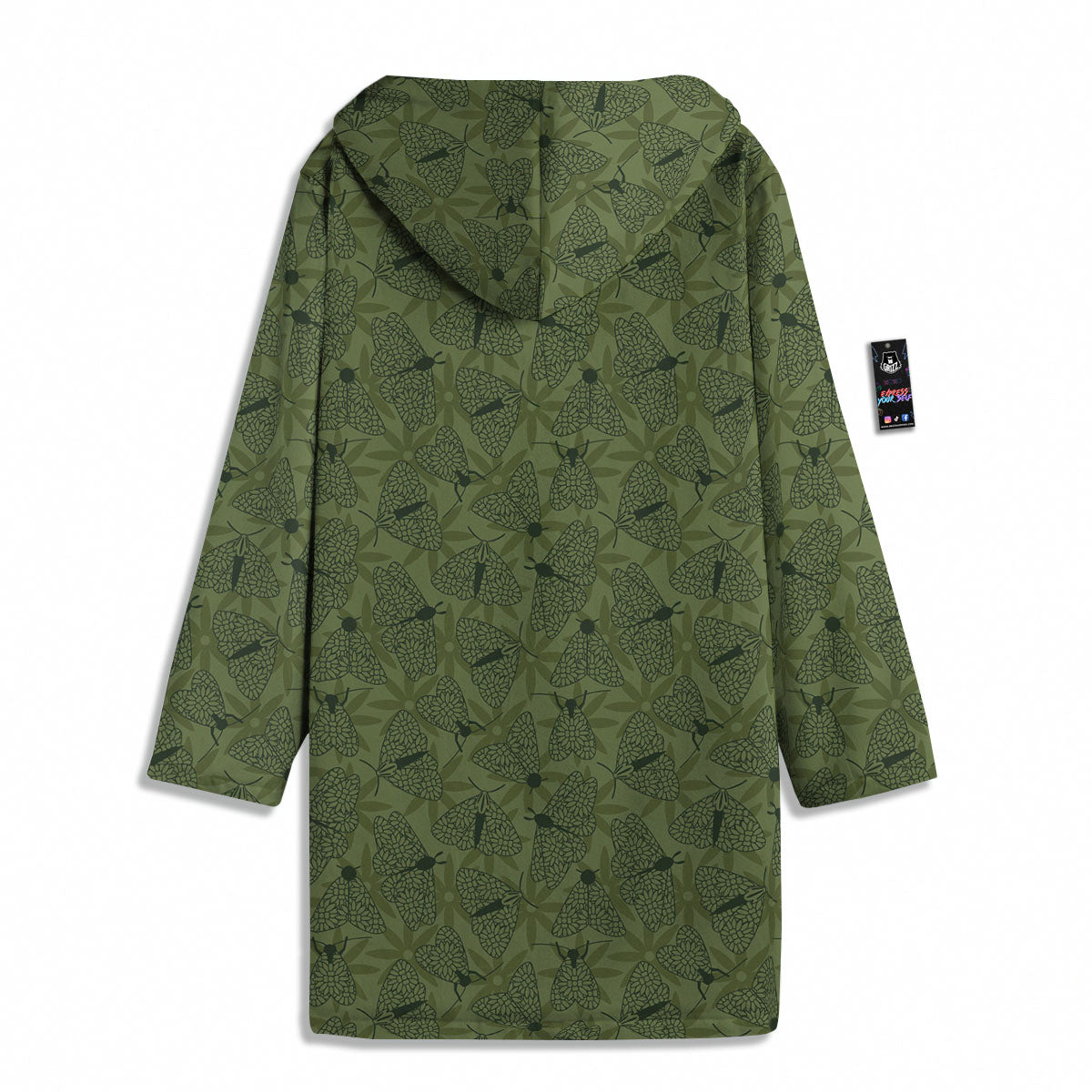 Butterfly Monarch Green Print Pattern Men's Windbreaker Jacket-grizzshop