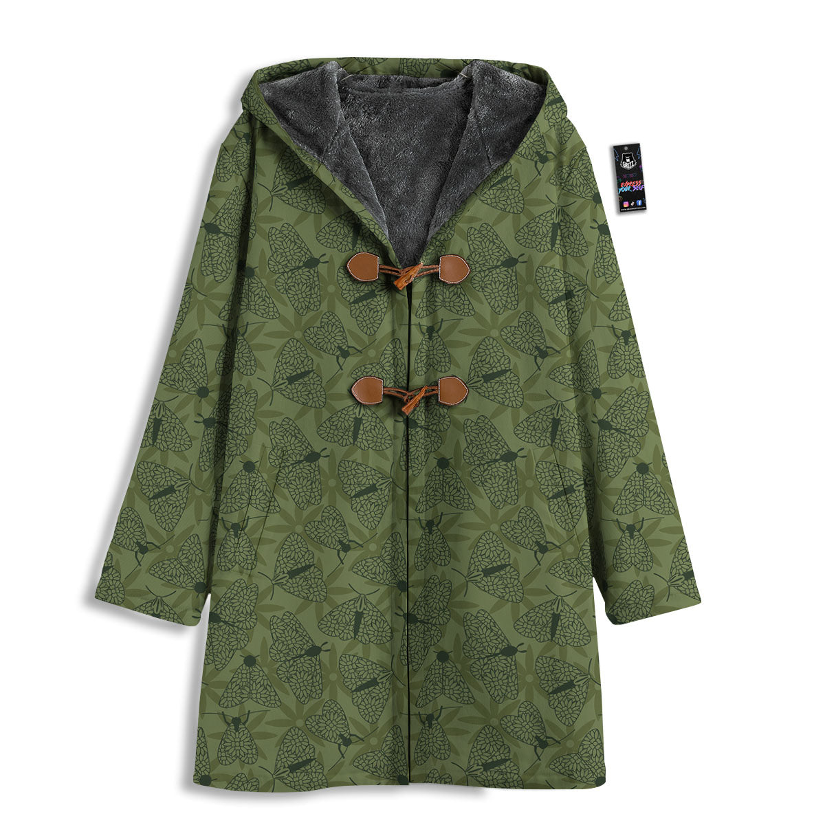 Butterfly Monarch Green Print Pattern Men's Windbreaker Jacket-grizzshop
