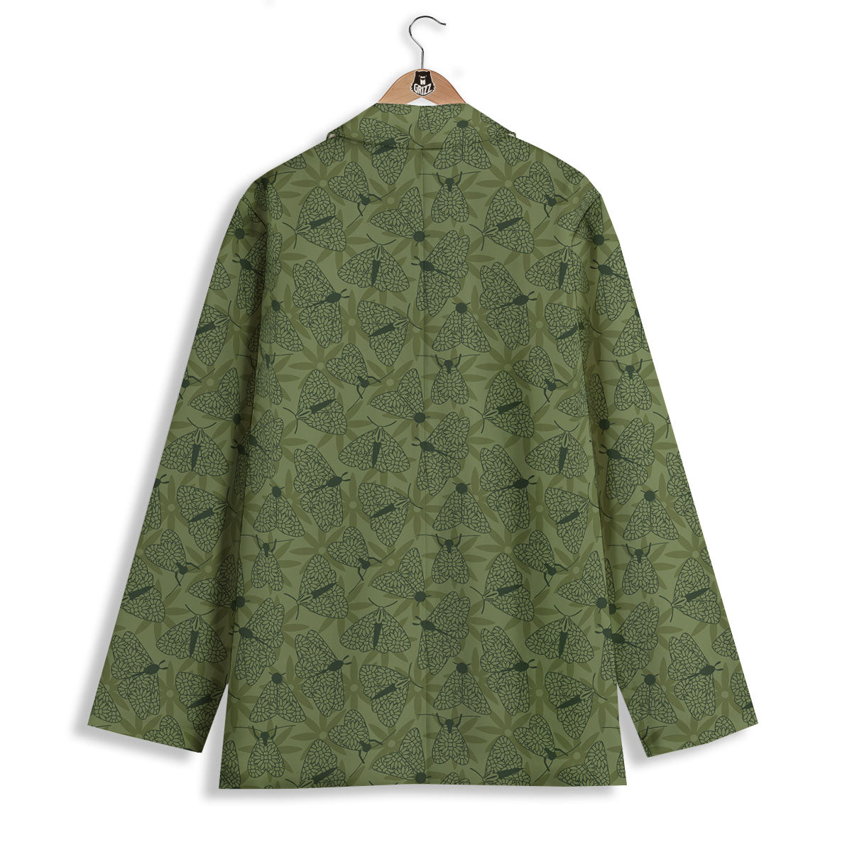 Butterfly Monarch Green Print Pattern Women's Blazer-grizzshop