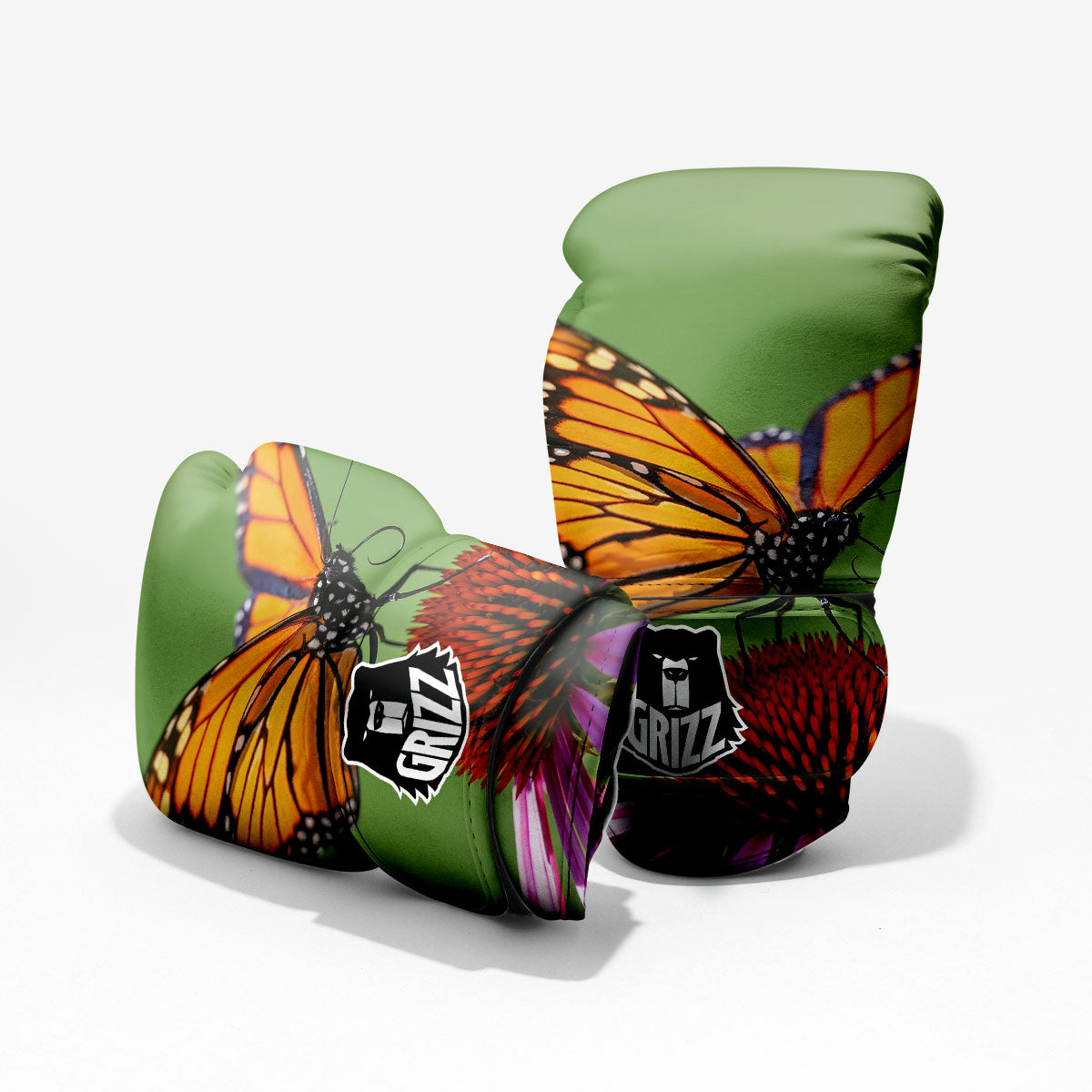 Butterfly Monarch Orange Print Pro Boxing Glove