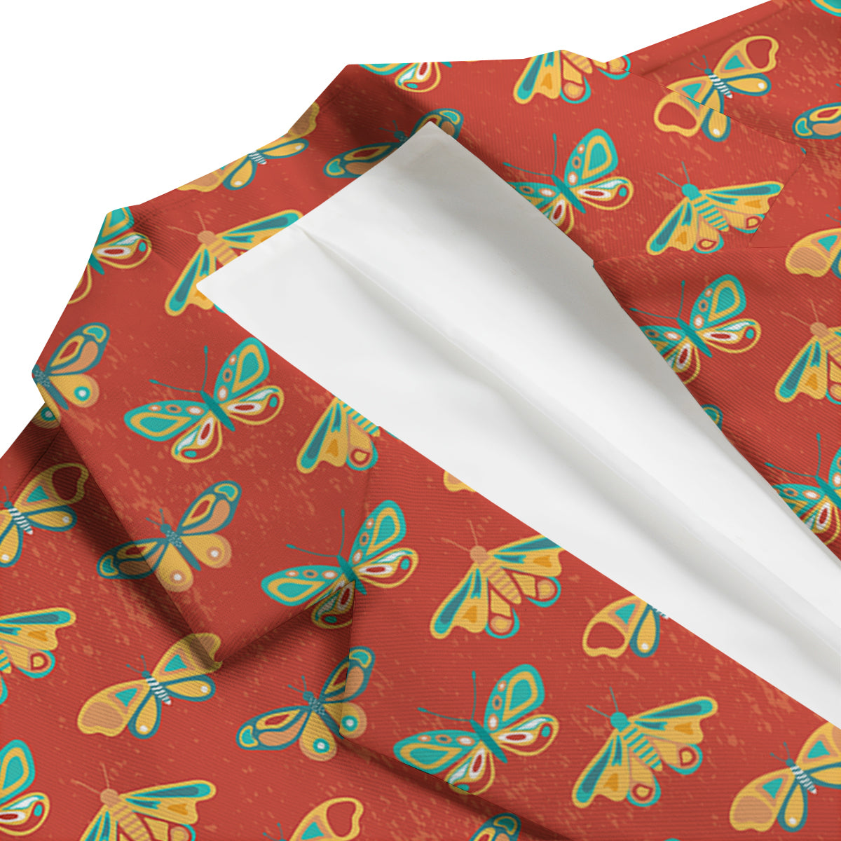 Butterfly Monarch Vintage Print Pattern Men's Blazer-grizzshop