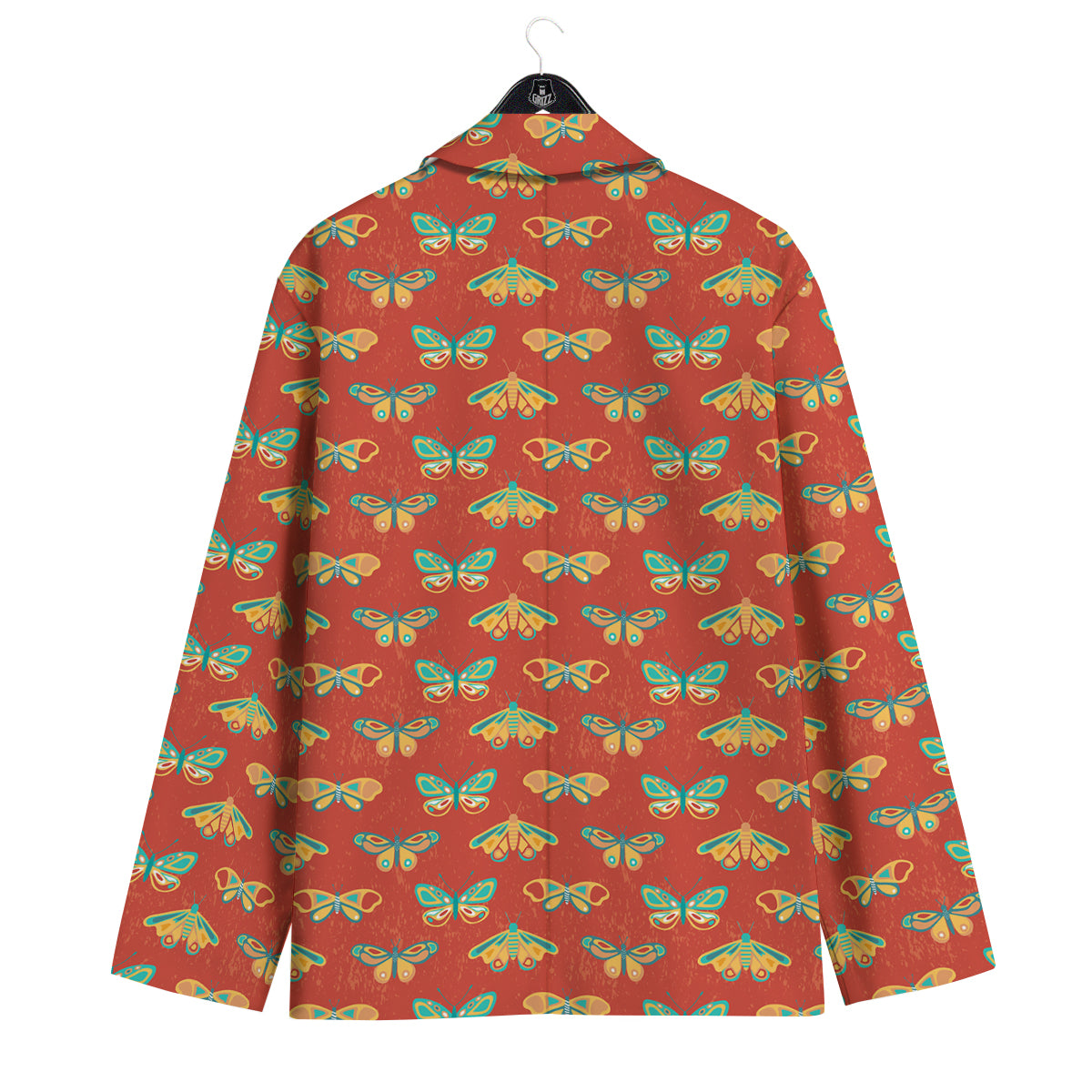 Butterfly Monarch Vintage Print Pattern Men's Sport Coat-grizzshop