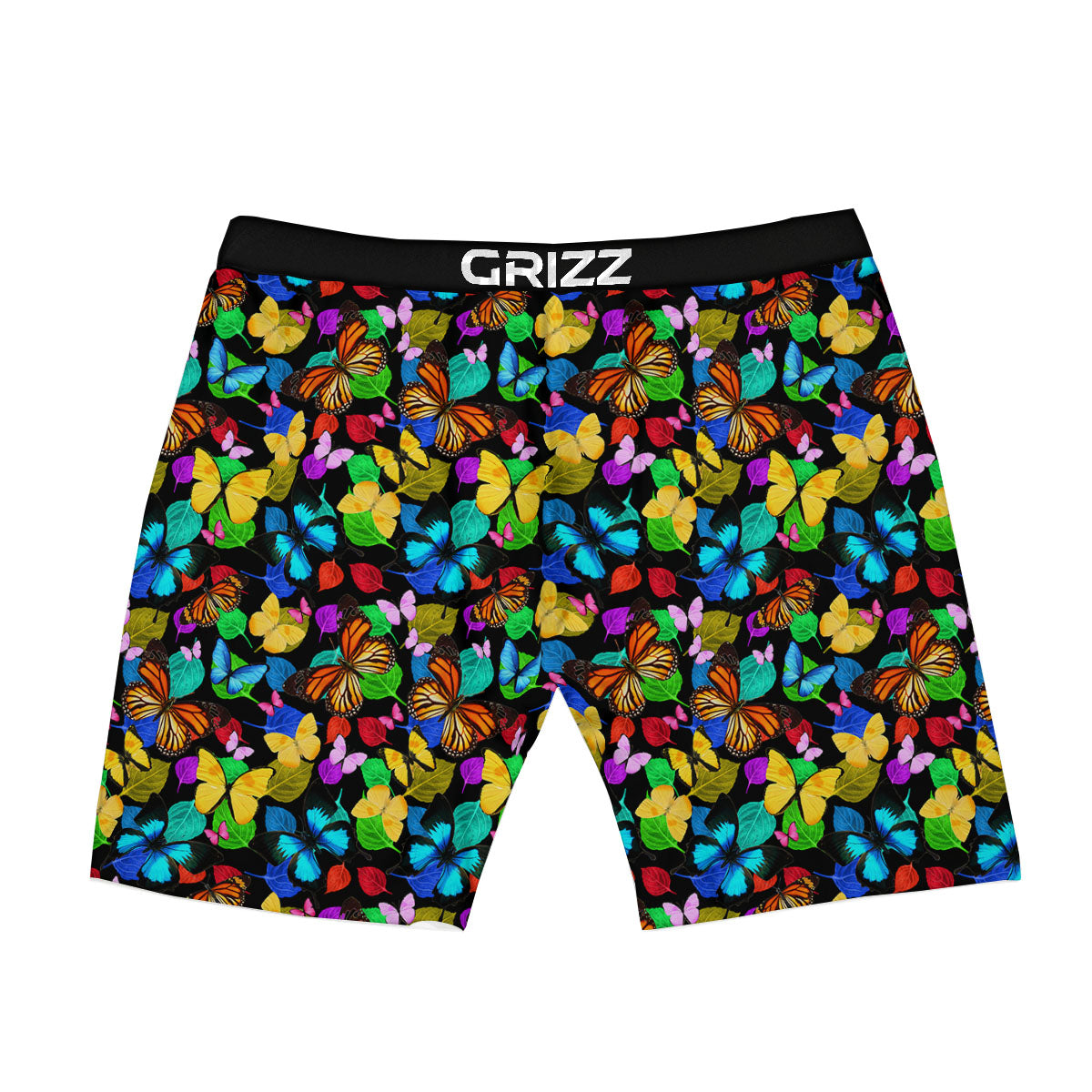 Butterfly Rainbow Print Pattern Boxer Briefs-grizzshop