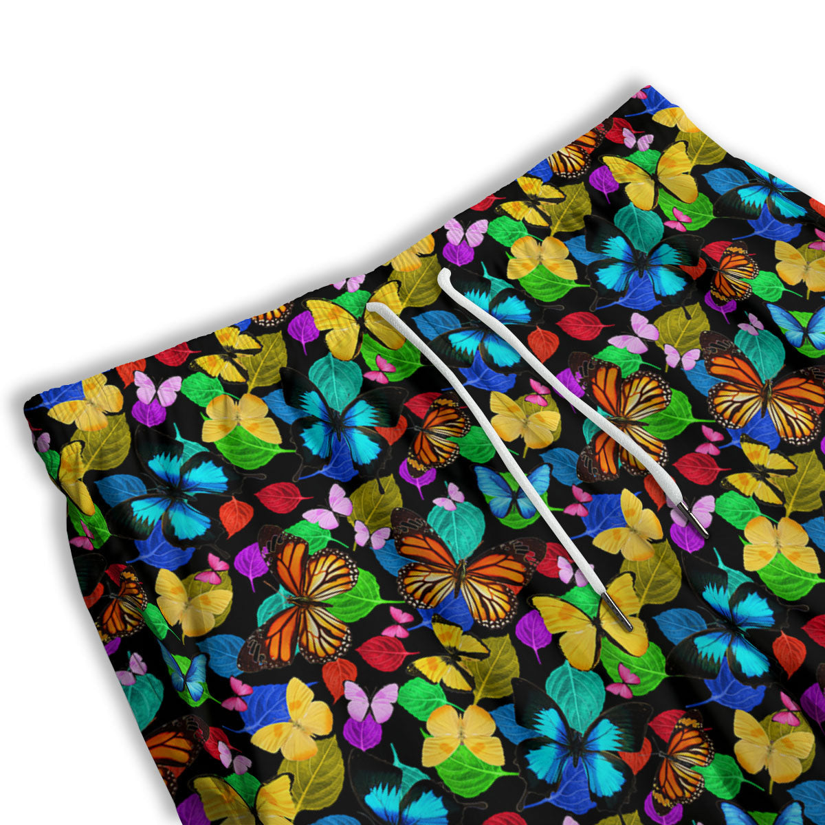 Butterfly Rainbow Print Pattern Men's Athletic Shorts
