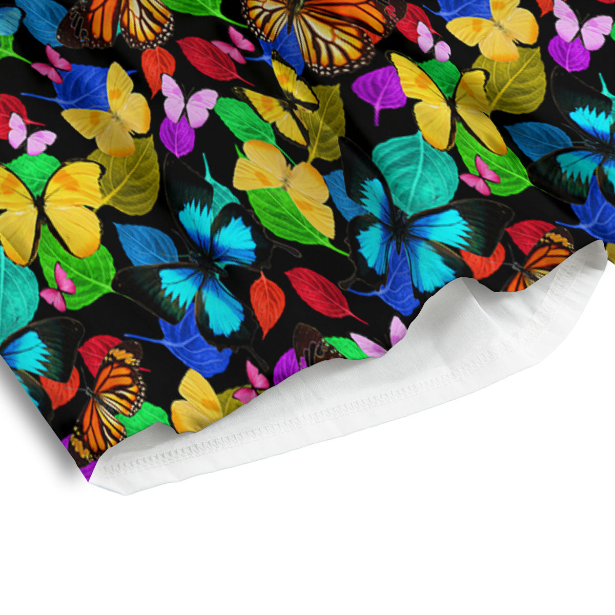 Butterfly Rainbow Print Pattern Men's Athletic Shorts