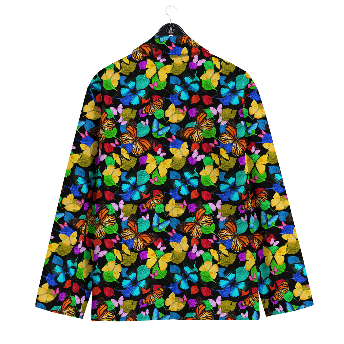 Butterfly Rainbow Print Pattern Men's Sport Coat-grizzshop