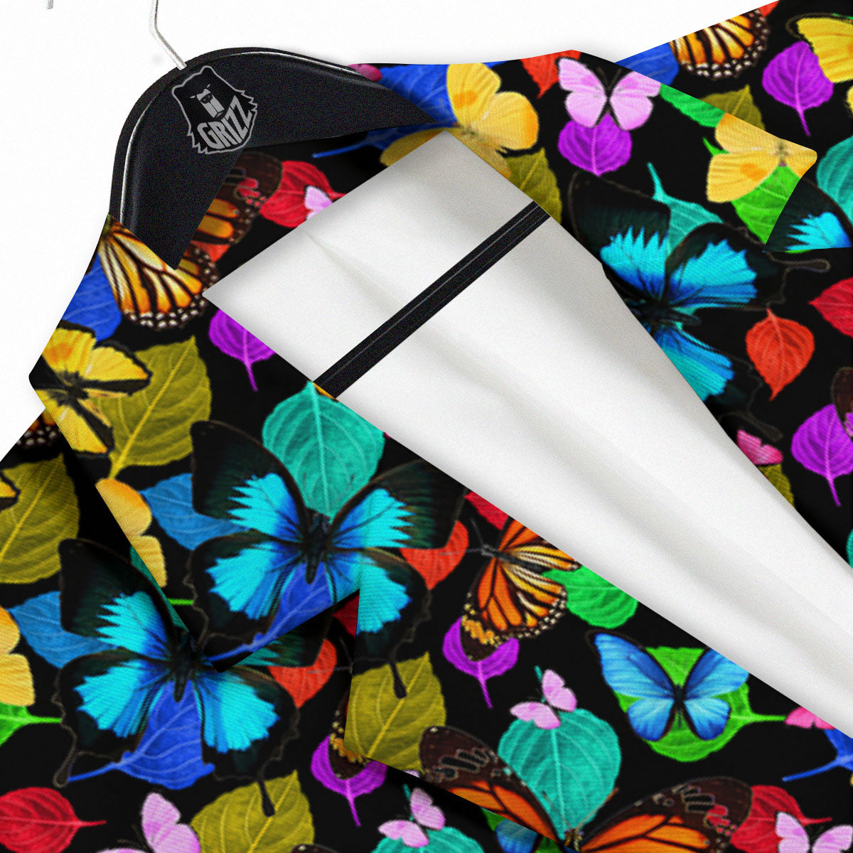 Butterfly Rainbow Print Pattern Men's Sport Coat-grizzshop