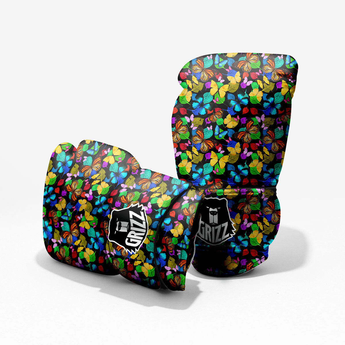 Butterfly Rainbow Print Pattern Pro Boxing Glove
