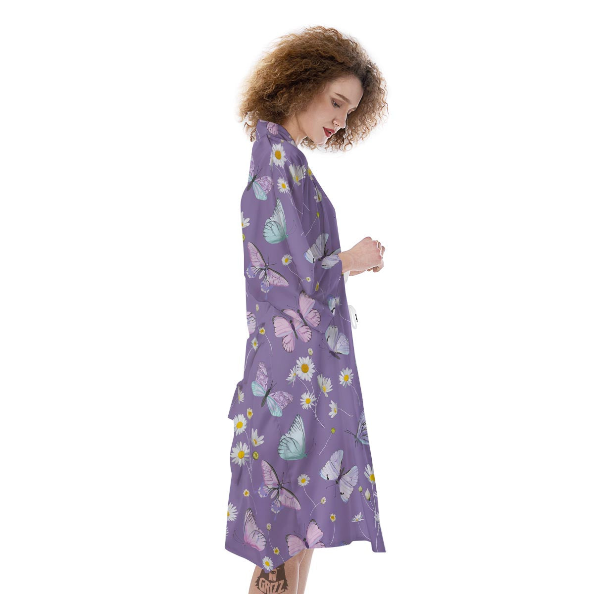 Butterfly Spring Print Pattern Kimono-grizzshop
