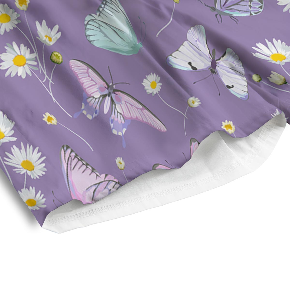 Butterfly Spring Print Pattern Men's Athletic Shorts