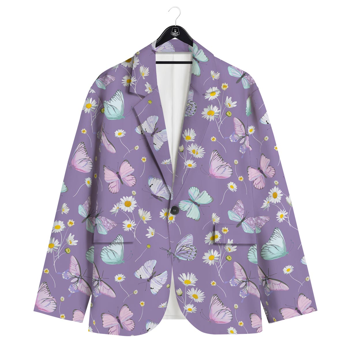 Butterfly Spring Print Pattern Men's Sport Coat-grizzshop