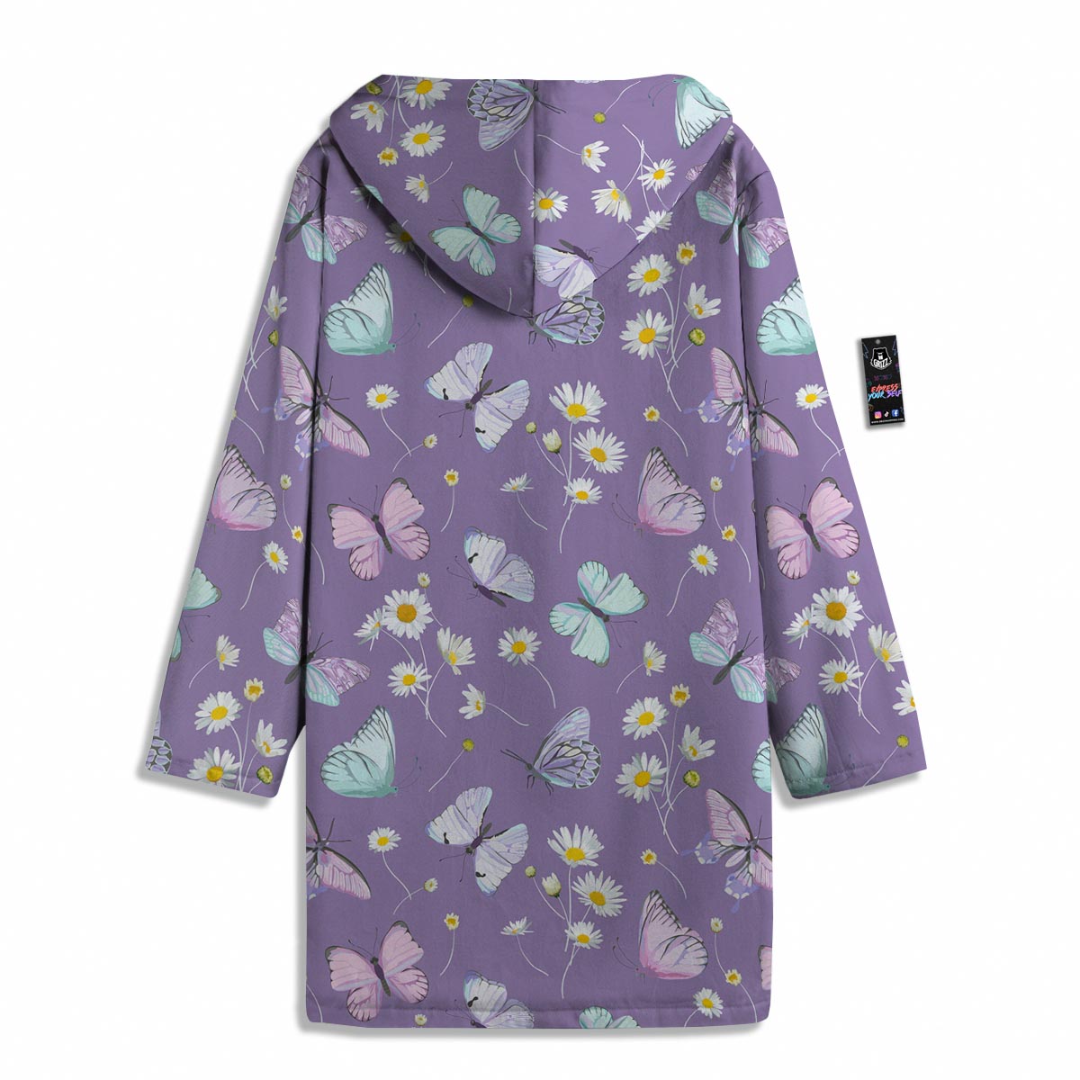 Butterfly Spring Print Pattern Men's Windbreaker Jacket-grizzshop