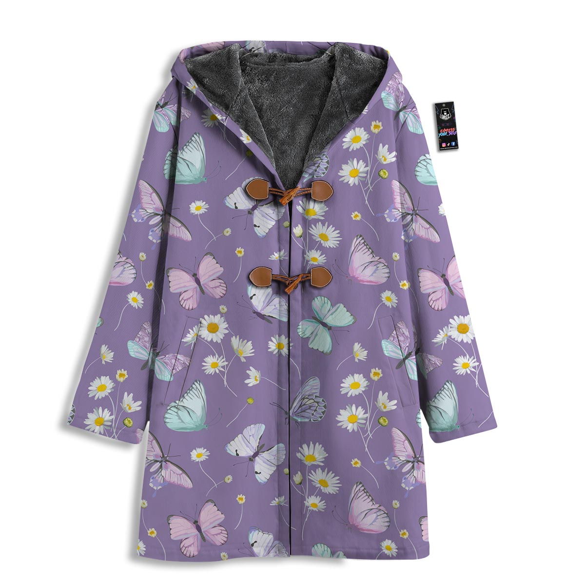Butterfly Spring Print Pattern Men's Windbreaker Jacket-grizzshop