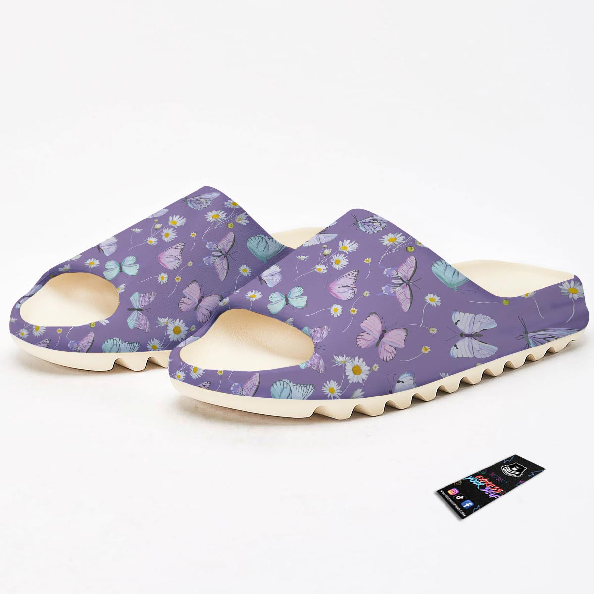 Butterfly Spring Print Pattern Sandals-grizzshop
