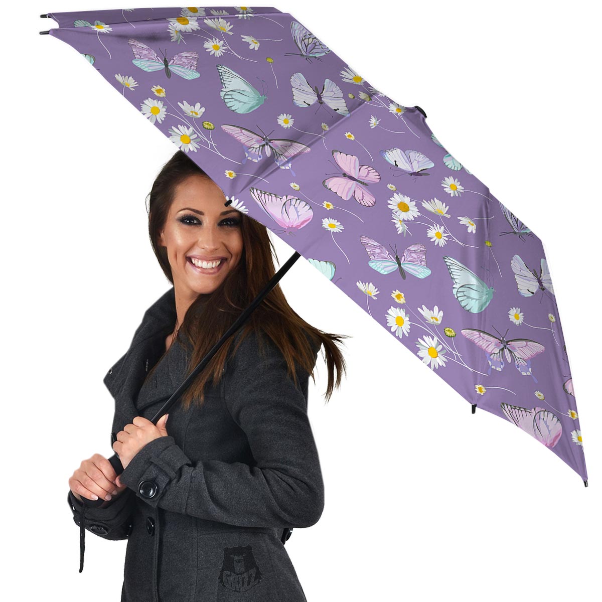 Butterfly Spring Print Pattern Umbrella-grizzshop