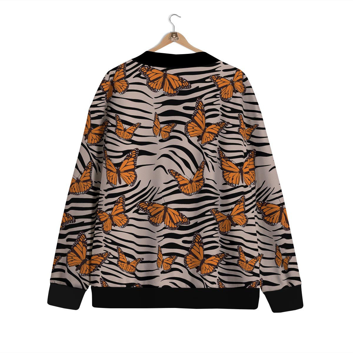 Butterfly Tiger Monarch Print Pattern Cardigan-grizzshop