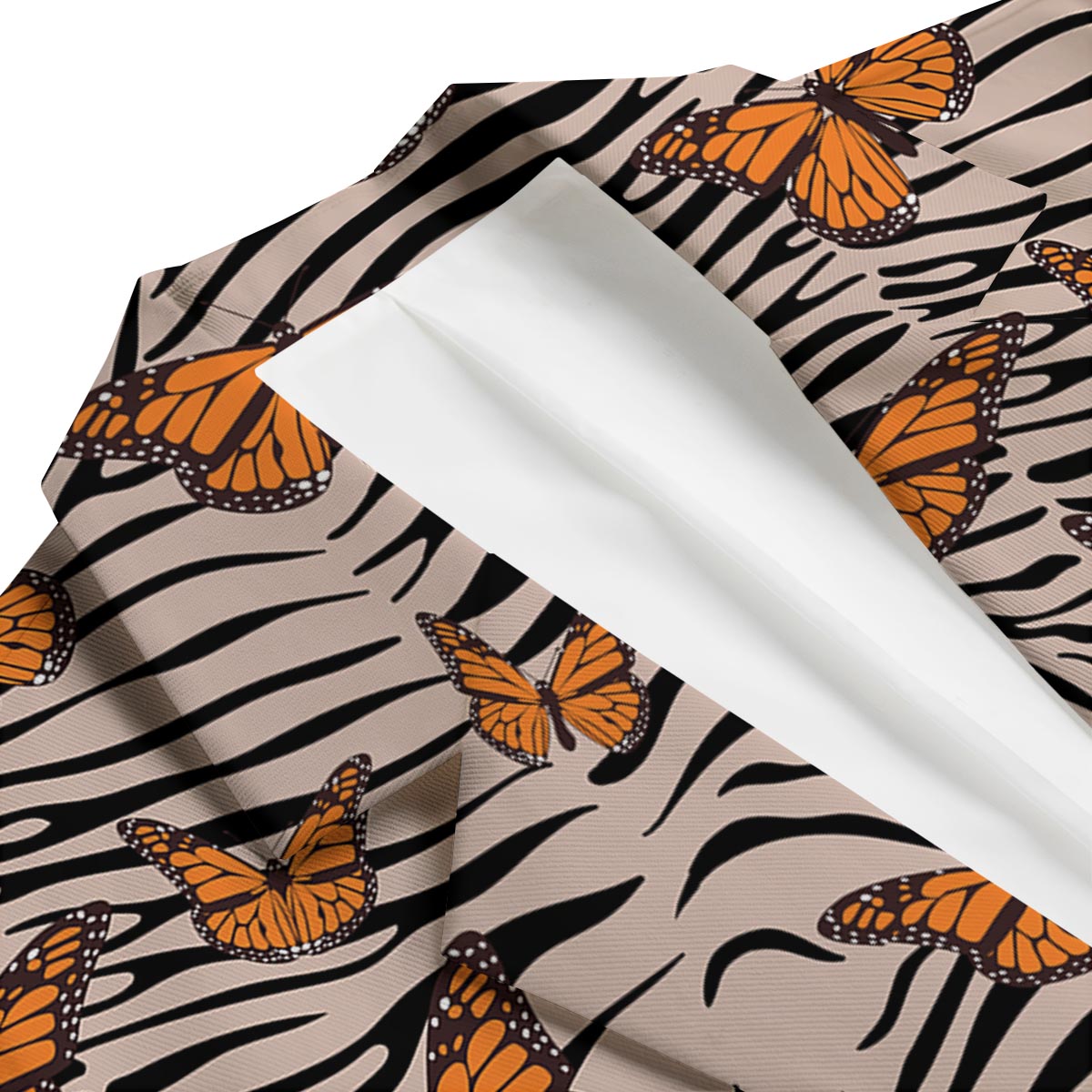 Butterfly Tiger Monarch Print Pattern Men's Blazer-grizzshop