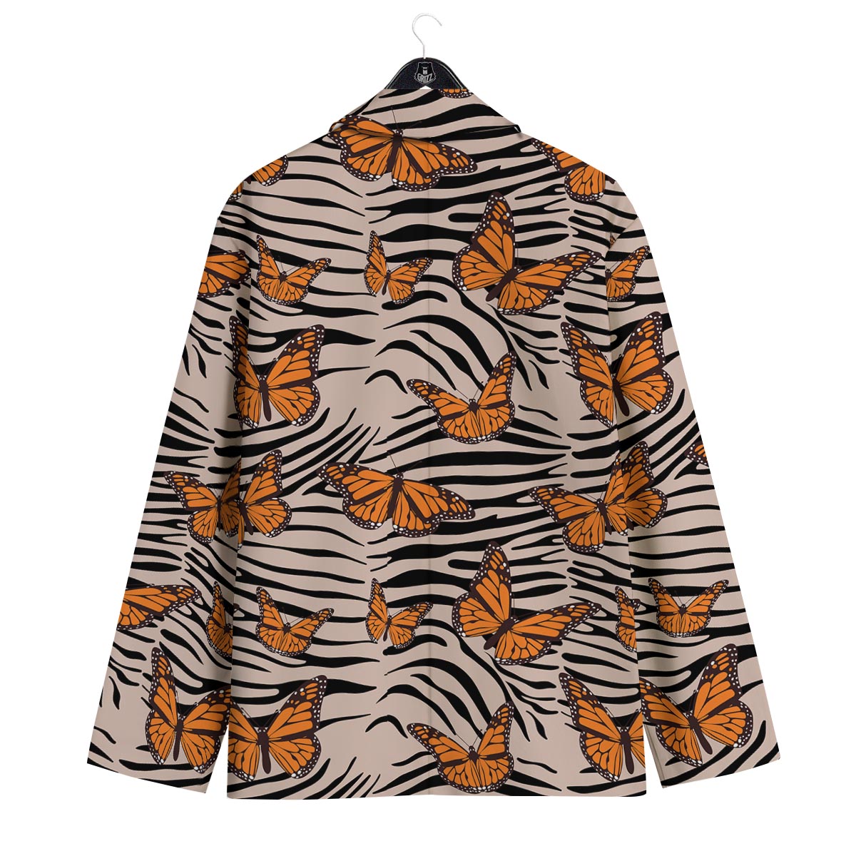Butterfly Tiger Monarch Print Pattern Men's Sport Coat-grizzshop