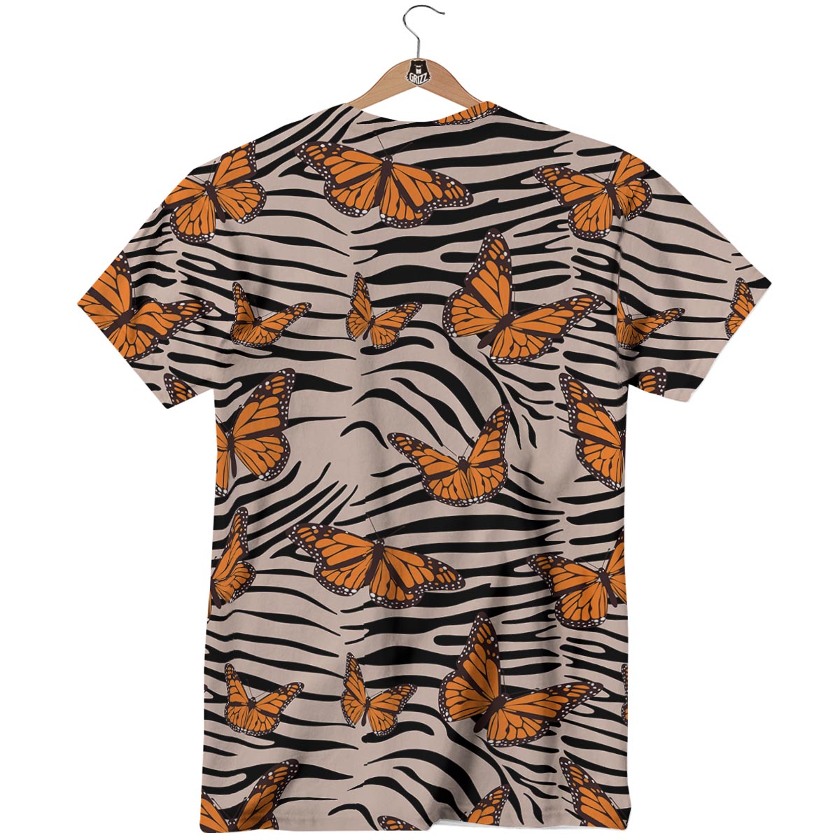 Butterfly Tiger Monarch Print Pattern T-Shirt-grizzshop