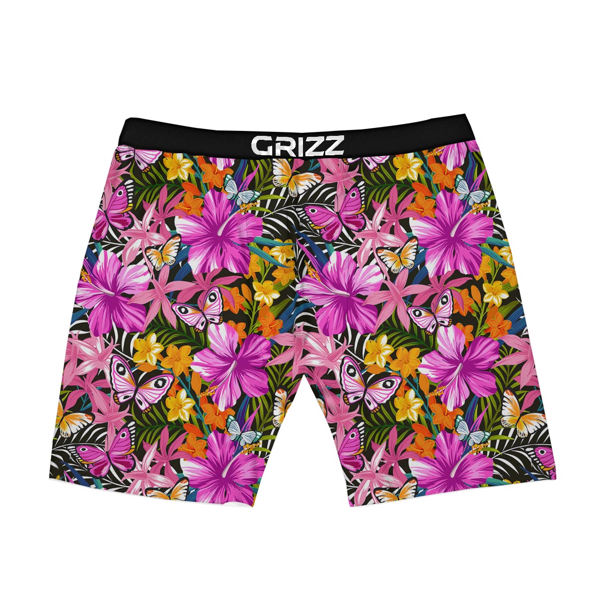 Butterfly Tropical Print Pattern Boxer Briefs-grizzshop