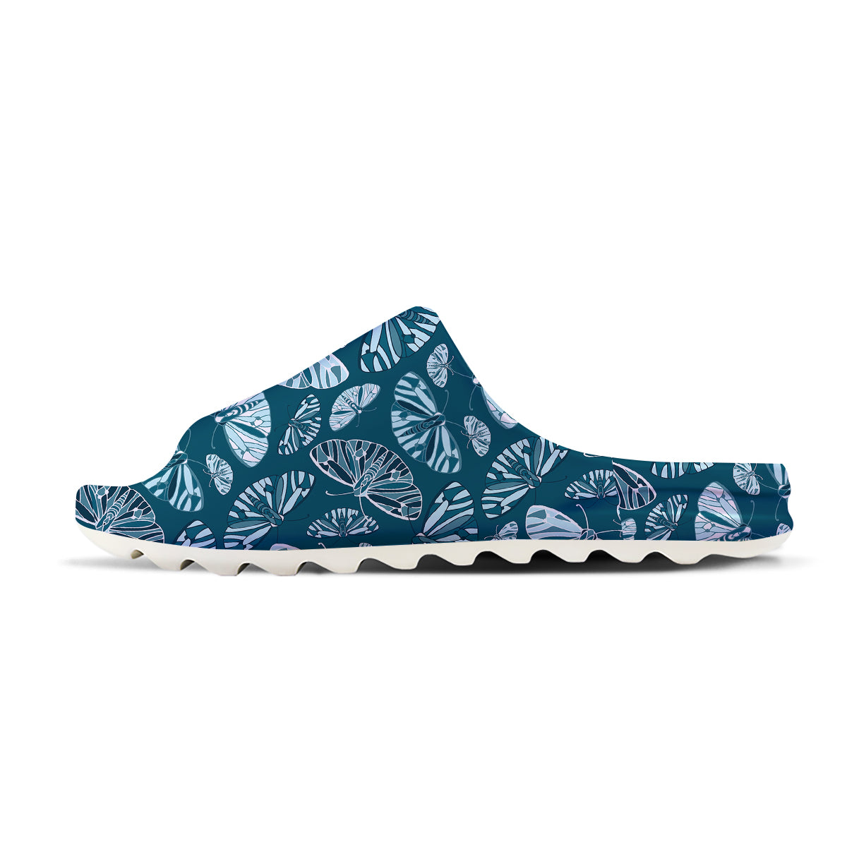 Butterfly Turquoise Print Pattern Sandals-grizzshop