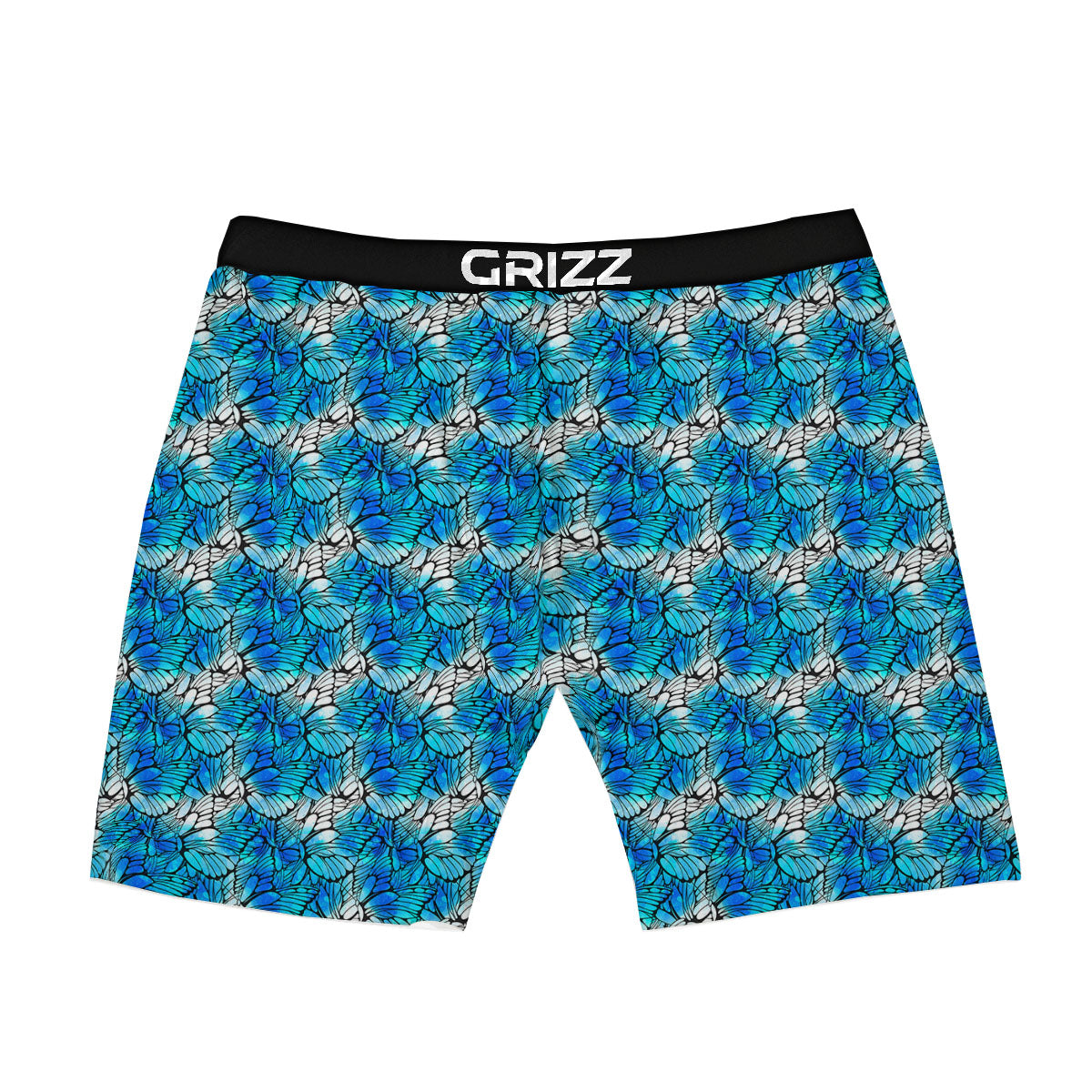 Butterfly Watercolor Blue Print Pattern Boxer Briefs-grizzshop