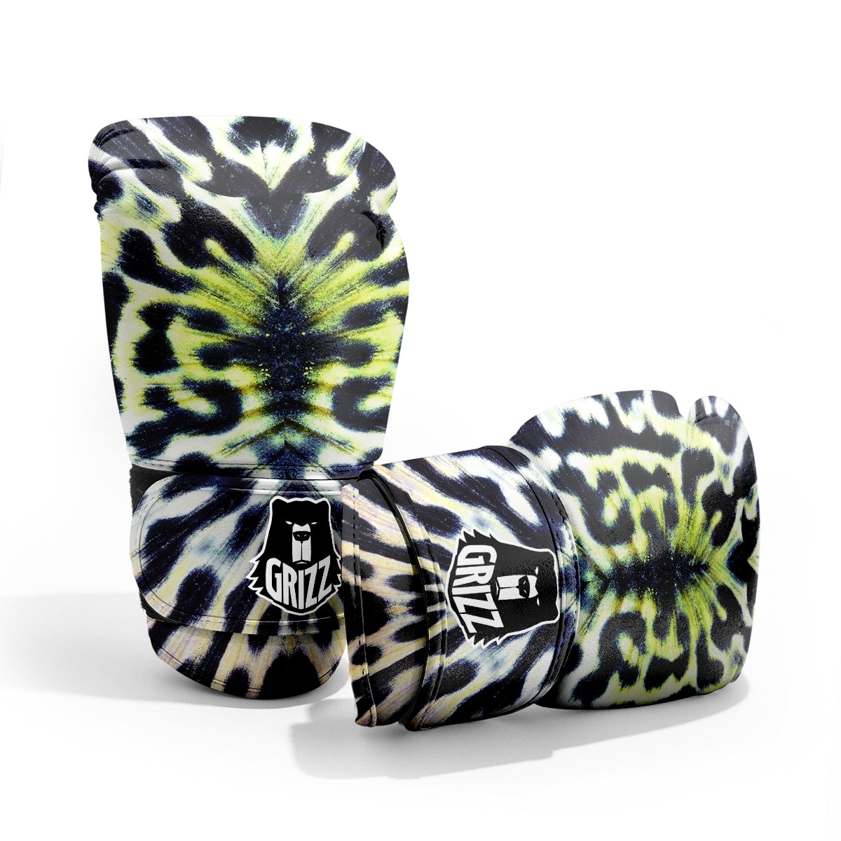 Butterfly Wing Skin Black White And Green Print Pro Boxing Glove