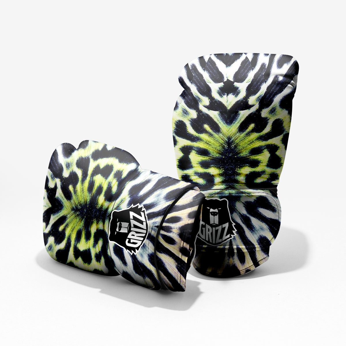 Butterfly Wing Skin Black White And Green Print Pro Boxing Glove