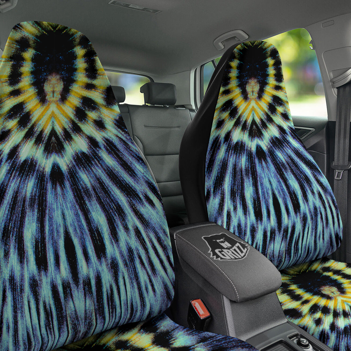 Butterfly Wing Skin Blue Print Car Seat Covers-grizzshop