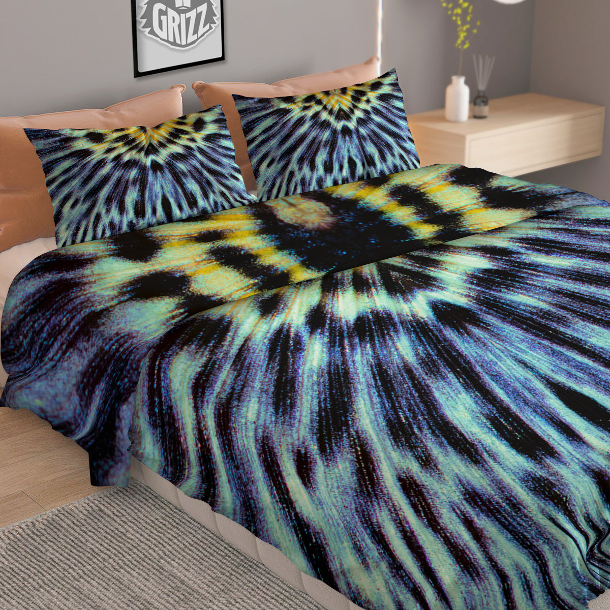 Butterfly Wing Skin Blue Print Duvet Cover Bedding Set