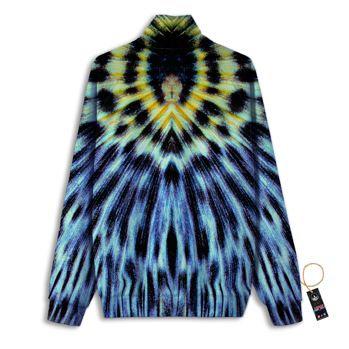 Butterfly Wing Skin Blue Print Track Jacket-grizzshop