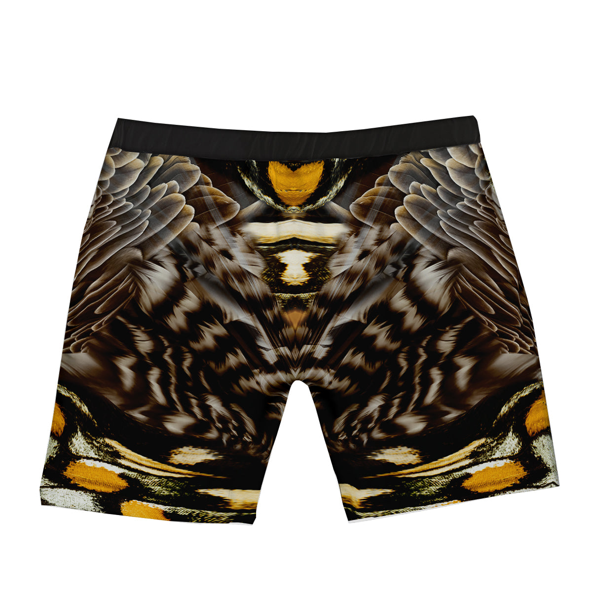Butterfly Wing Skin Dark And Orange Print Boxer Briefs-grizzshop
