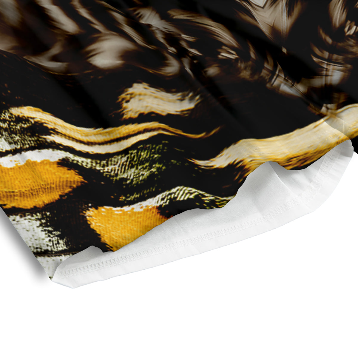 Butterfly Wing Skin Dark And Orange Print Men's Athletic Shorts