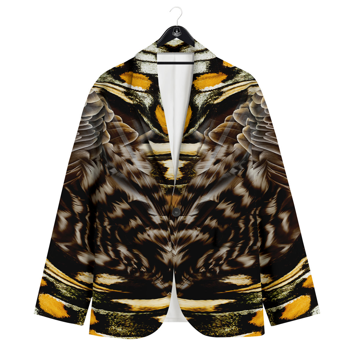 Butterfly Wing Skin Dark And Orange Print Men's Sport Coat-grizzshop