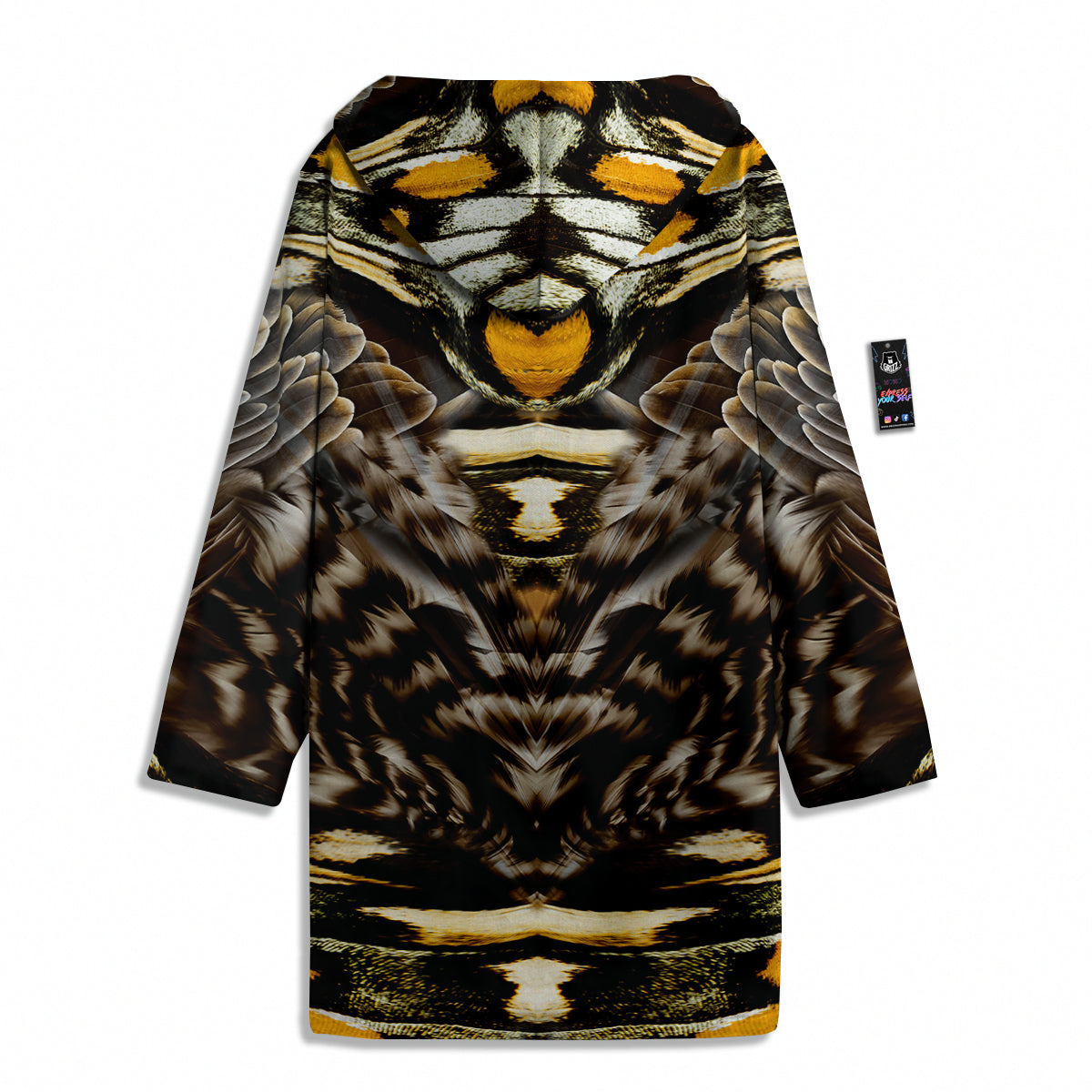 Butterfly Wing Skin Dark And Orange Print Men's Windbreaker Jacket-grizzshop