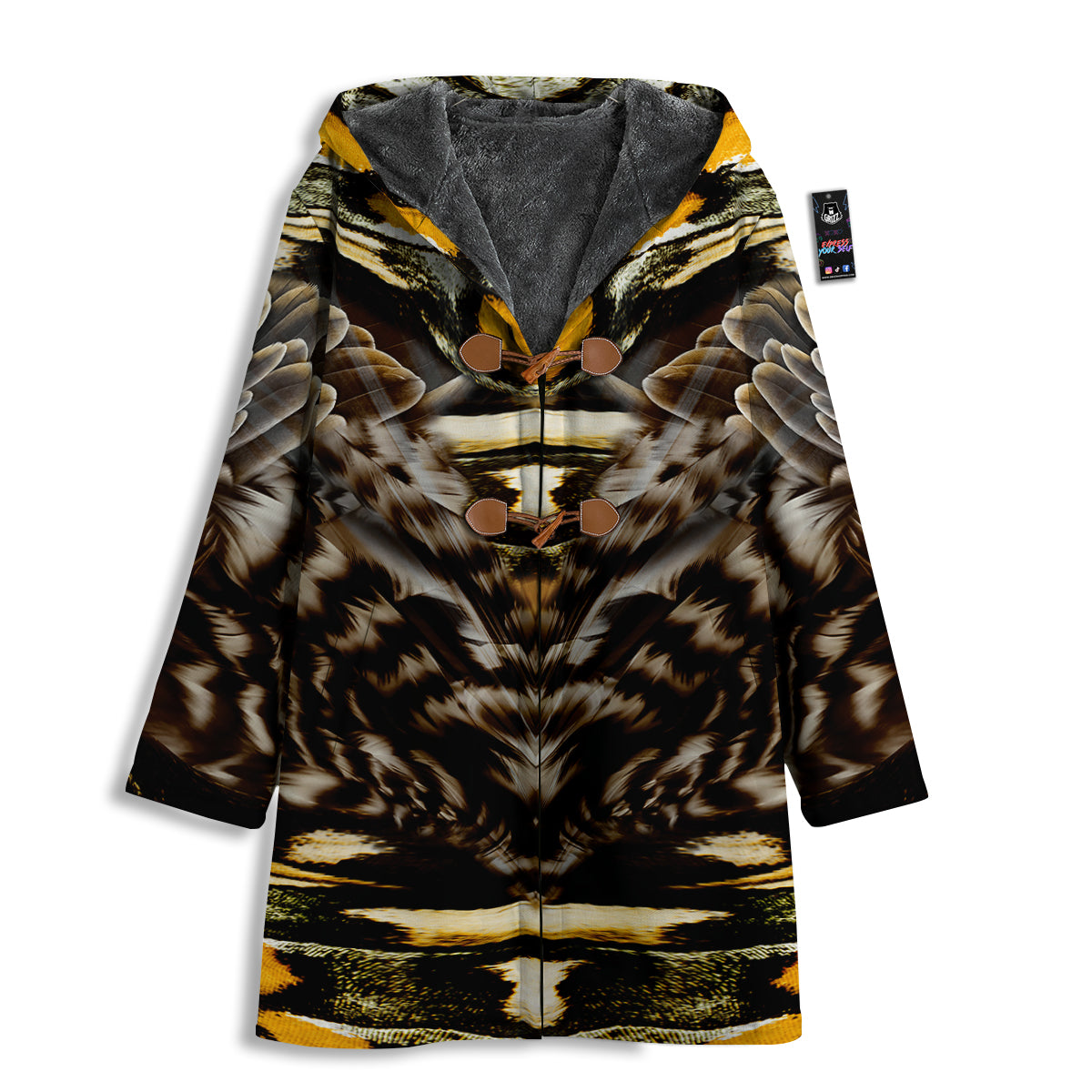 Butterfly Wing Skin Dark And Orange Print Men's Windbreaker Jacket-grizzshop