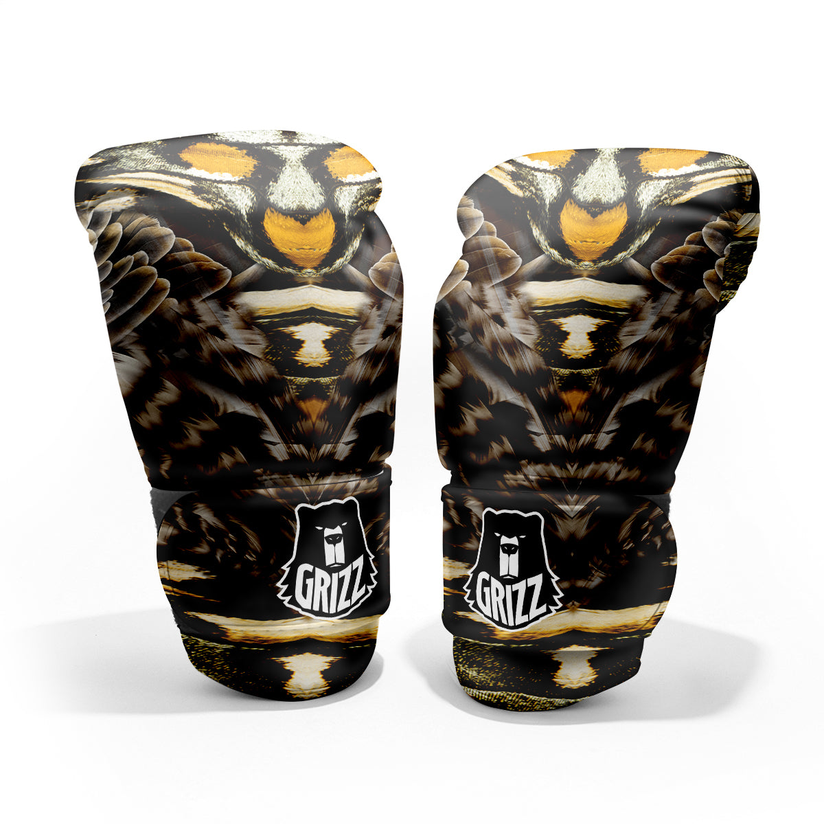 Butterfly Wing Skin Dark And Orange Print Pro Boxing Glove