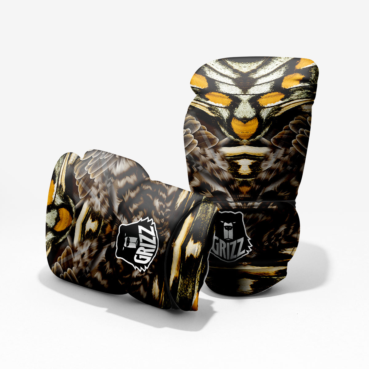Butterfly Wing Skin Dark And Orange Print Pro Boxing Glove